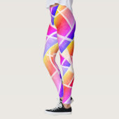 Abstracte kunst die één van een soort Leggings sch (Links)