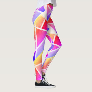 Abstracte kunst die één van een soort Leggings sch