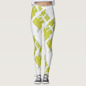 Abstracte kunst die één van een soort Leggings sch (Voorkant)
