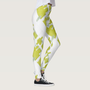 Abstracte kunst die één van een soort Leggings sch