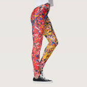 Abstracte kunst die één van een soort Leggings sch (Rechts)
