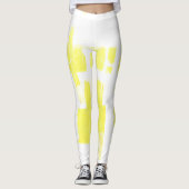 Abstracte kunst die één van een soort Leggings sch (Voorkant)