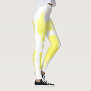 Abstracte kunst die één van een soort Leggings sch