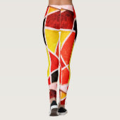 Abstracte kunst die één van een soort Leggings sch (Achterkant)
