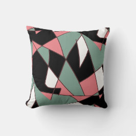 Abstracte kunst die één van een soort proefkussen  kussen