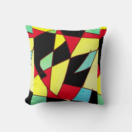 Abstracte kunst die één van een soort proefkussen  kussen