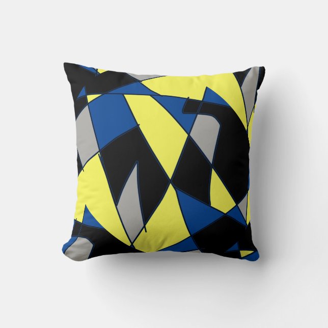 Abstracte kunst die één van een soort proefkussen  kussen (Voorkant)