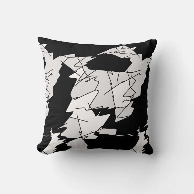 Abstracte kunst die één van een soort proefkussen  kussen (Voorkant)
