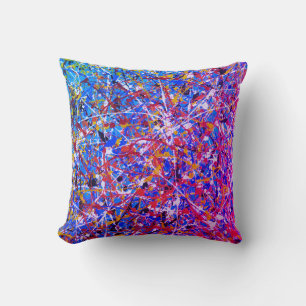 Abstracte kunst die één van een soort proefkussen  kussen