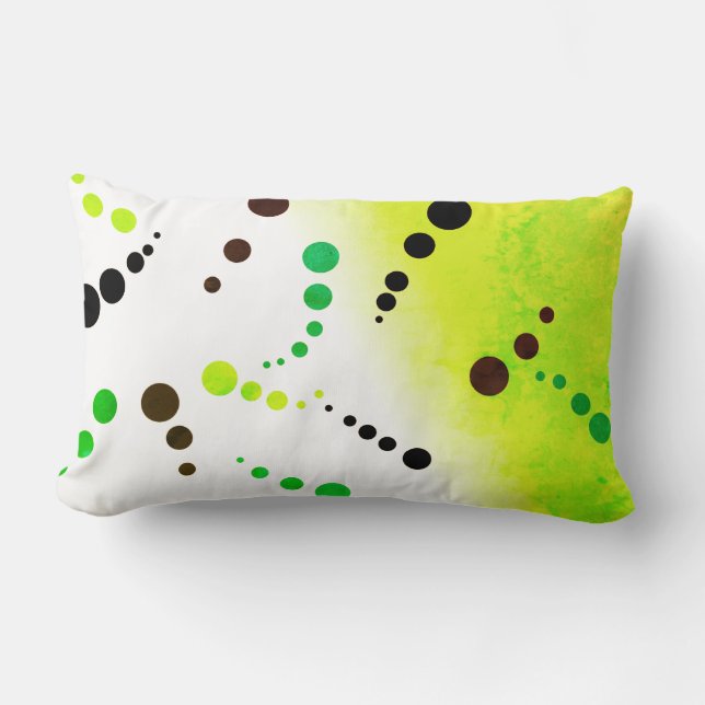 Abstracte kunst die één van een soort proefkussen  kussen (Voorkant)