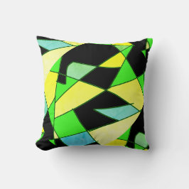 Abstracte kunst die één van een soort proefkussen  kussen