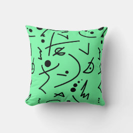 Abstracte kunst die één van een soort proefkussen  kussen