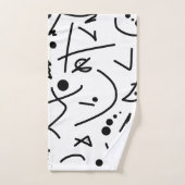 Abstracte kunst die één van een soort schildert bad handdoek (Handdoek)