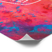 Abstracte kunst die poster motivatie aanmoedigt (Hoek)