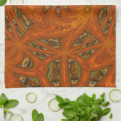 Abstracte Kunst Doolhof Theedoek (Gevouwen)