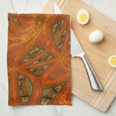 Abstracte Kunst Doolhof Theedoek (Quarter Fold)