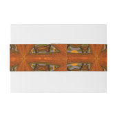 Abstracte Kunst Doolhof Uitnodigingen Wikkel (Achterkant Voorbeeld)