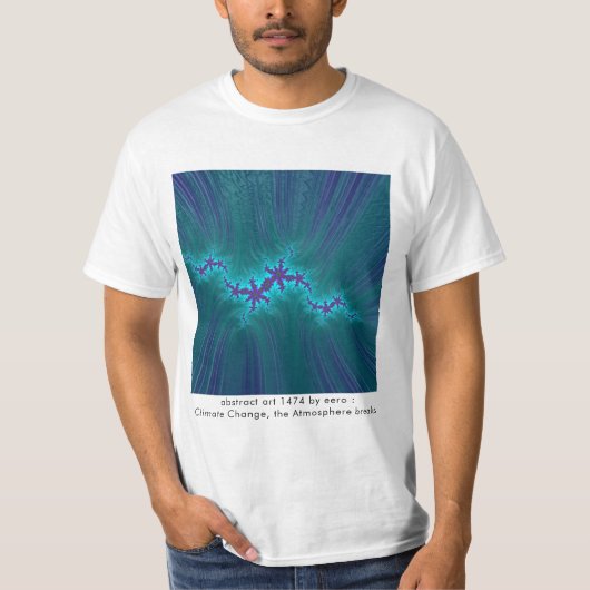 Abstracte kunst door de atmosfeer van de klimaatve t-shirt (Voorkant)