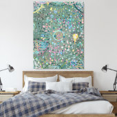 Abstracte Kunst: Door de Weide Canvas Afdruk (Insitu (Slaapkamer))