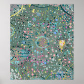 Abstracte Kunst: Door de Weide Poster (Voorkant)