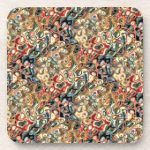 Abstracte Kunst Drank Onderschepper Bier Onderzetter (Voorkant)