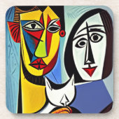 Abstracte Kunst Drank Onderzetter (Voorkant)