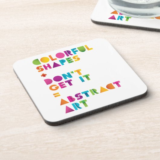 Abstracte kunst drankjes onderzetter (Linkerzijde)