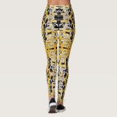 Abstracte kunst "Drooggebed" Leggings (Achterkant)