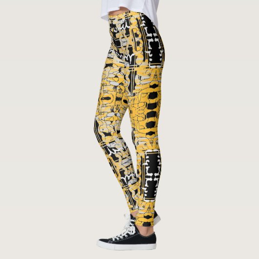 Abstracte kunst "Drooggebed" Leggings (Links)