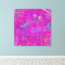 Abstracte kunst: een echte persoonlijkheid  canvas afdruk
