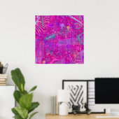 Abstracte Kunst: Een Echte Persoonlijkheid Poster (Thuiskantoor)