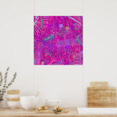 Abstracte Kunst: Een Echte Persoonlijkheid Poster (Keuken)