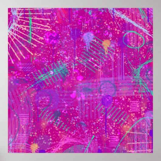Abstracte Kunst: Een Echte Persoonlijkheid Poster (Voorkant)