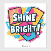 Abstracte kunst: een kleurrijk en inspirerend ontw sticker (Vel)