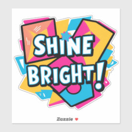 Abstracte kunst: een kleurrijk en inspirerend ontw sticker