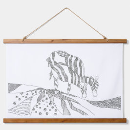 Abstracte kunst eenvoudige schets wandtapijt hangend wandkleed