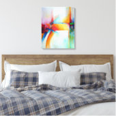 Abstracte Kunst Elegant Acryl Schilderen Modern De Canvas Afdruk (Insitu (Slaapkamer))