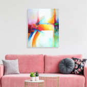 Abstracte Kunst Elegant Acryl Schilderen Modern De Canvas Afdruk (Insitu (Woonkamer))