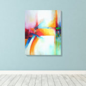Abstracte Kunst Elegant Acryl Schilderen Modern De Canvas Afdruk (Insitu (Houten vloer))