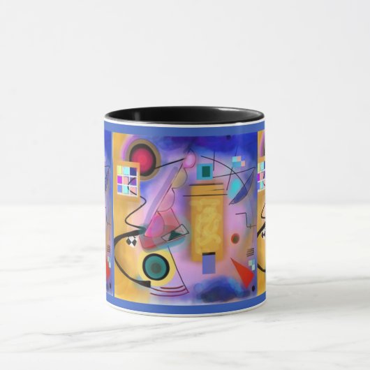 Abstracte kunst en mok geïnspireerde Cubisten (Midden)