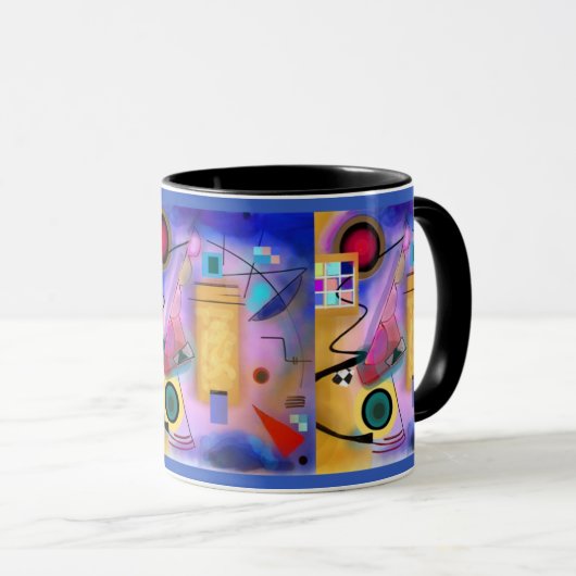 Abstracte kunst en mok geïnspireerde Cubisten (Voorkant rechts)