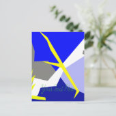 Abstracte Kunst Energie Briefkaart (Staand voorkant)