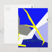 Abstracte Kunst Energie Briefkaart (Voorkant / Achterkant)