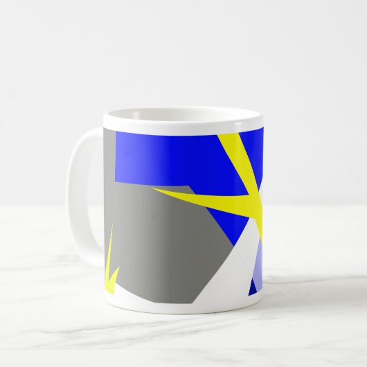 Abstracte Kunst Energie Koffiemok (Voorkant links)