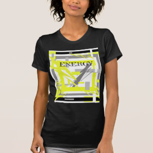 Abstracte Kunst Energie Kracht T-shirt