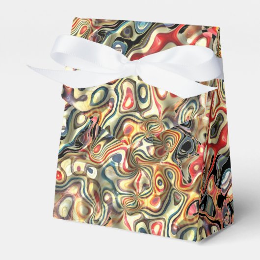Abstracte Kunst Favor Doos Bedankdoosjes (Voorkant Zijde)
