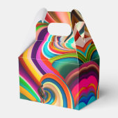 Abstracte Kunst Favor Dozen – Moderne Feest Favor Bedankdoosjes (Achterkant)