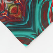 abstracte kunst Fleece Deken (Hoek)