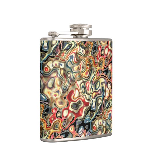 Abstracte Kunst Fles Heupfles (Rechts)