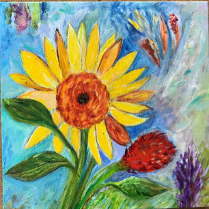 Abstracte kunst Floral Baby Bodysuit